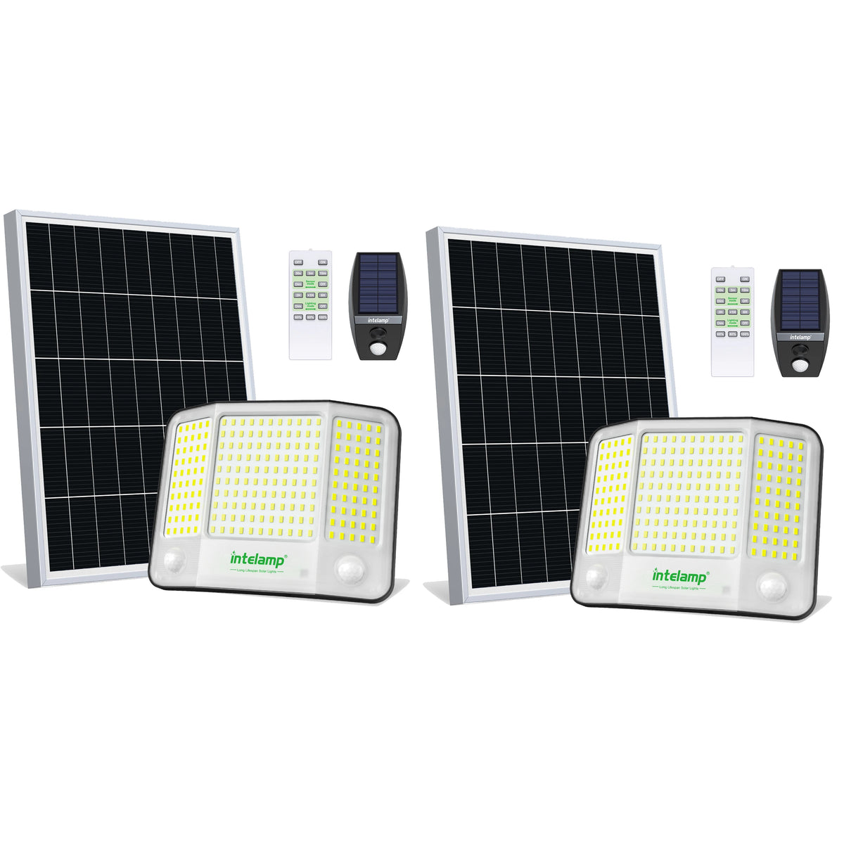 Intelamp Solar Street Flood Lights With Dual Sensors