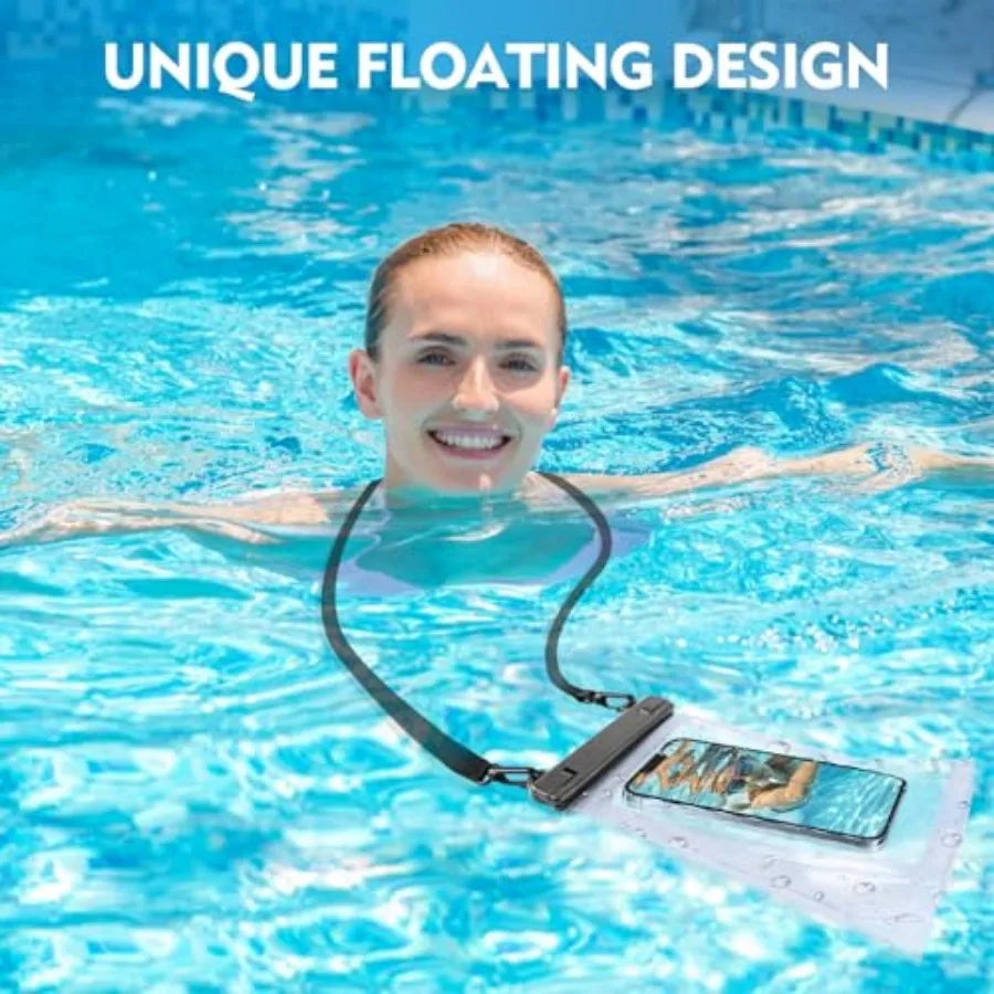 Floating Waterproof Phone Pouch with Secure Closure