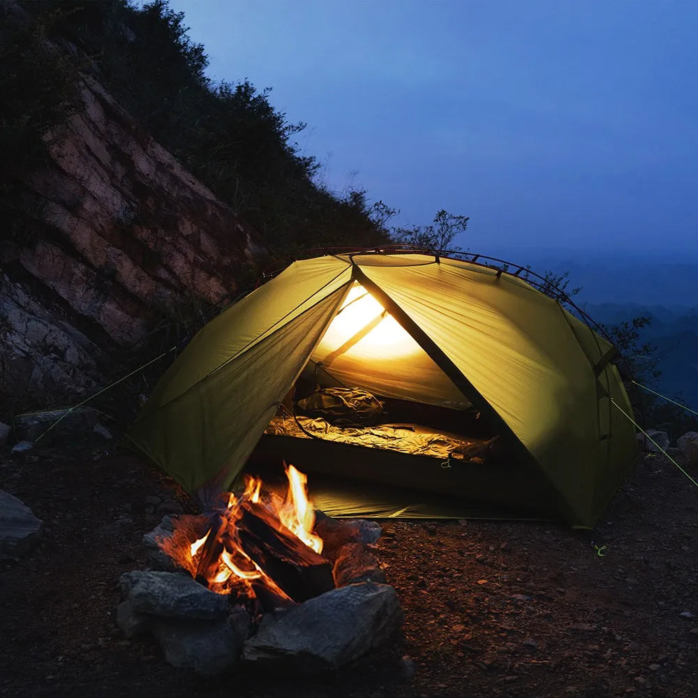 Night Cat Ultralight Waterproof Backpacking Tent For Hiking And Camping