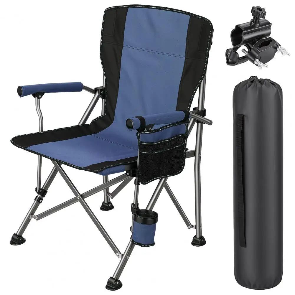 Folding Fishing Chair With Rod Holder And Cup Holder