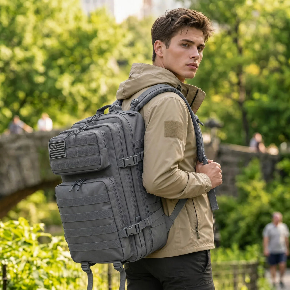 ReFire Tactical Fishing Tackle Backpack With Multi Pockets
