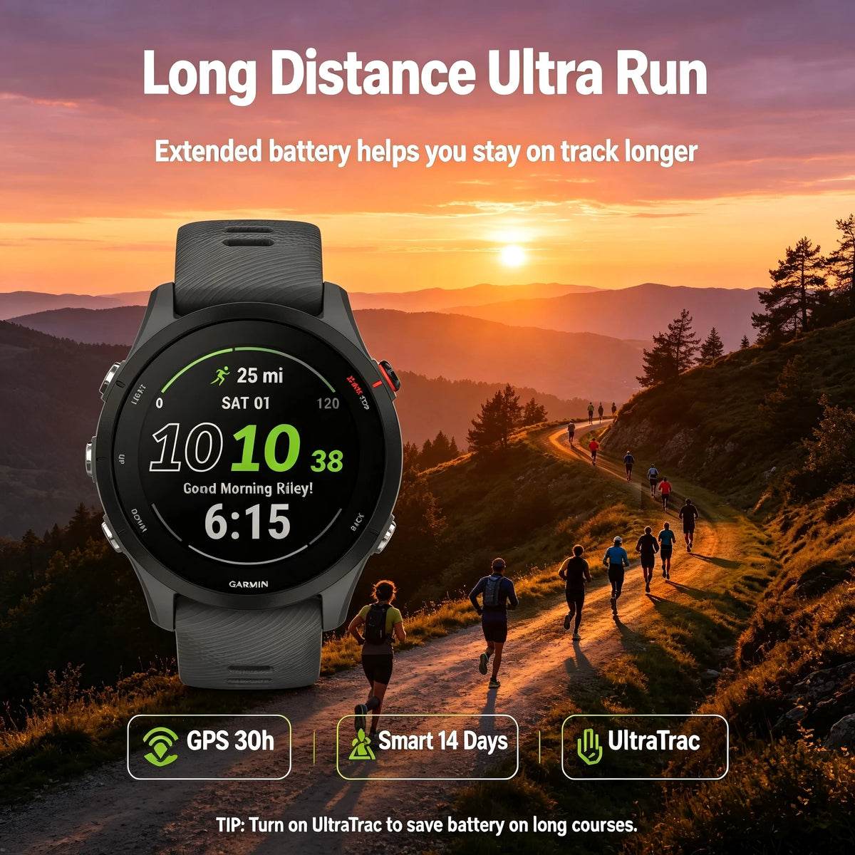 Garmin Forerunner 255 GPS Multisport Fitness Smartwatch