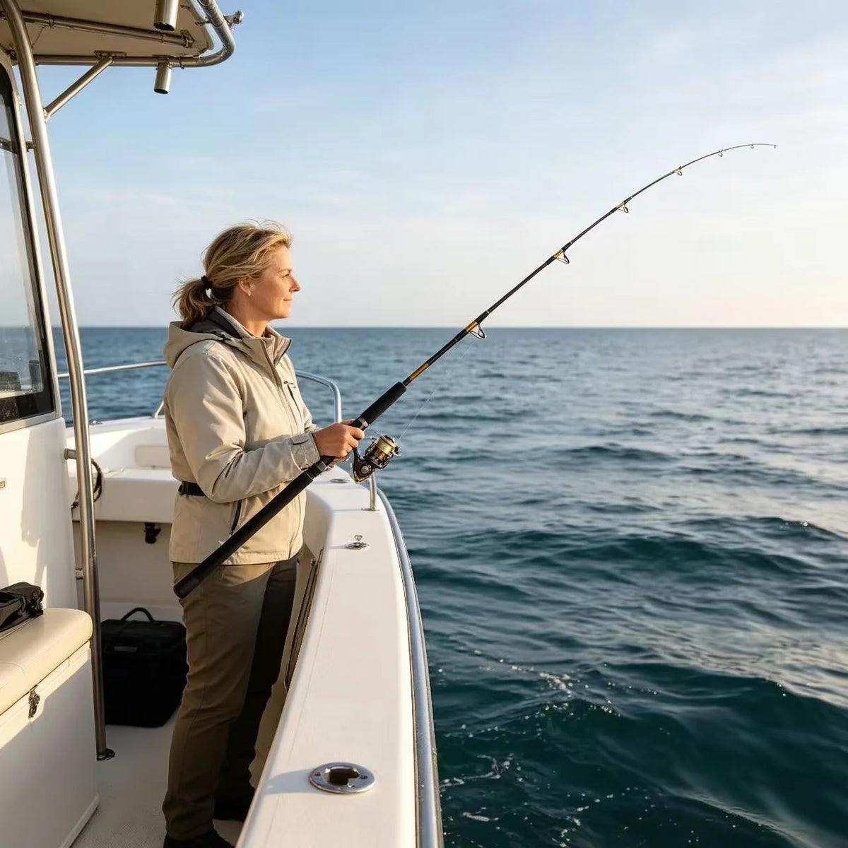 AIXIYIYI Slow Jigging Boat Fishing Rod Trolling Pole