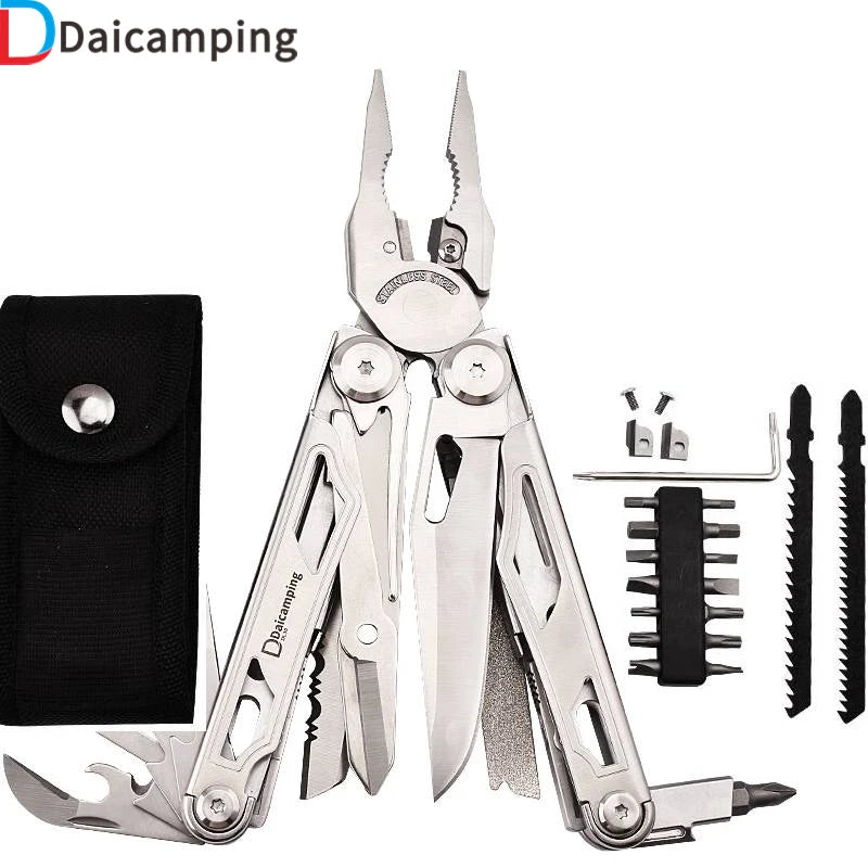 Daicamping DL30 Stainless Steel Multitool Pliers With Folding Knife