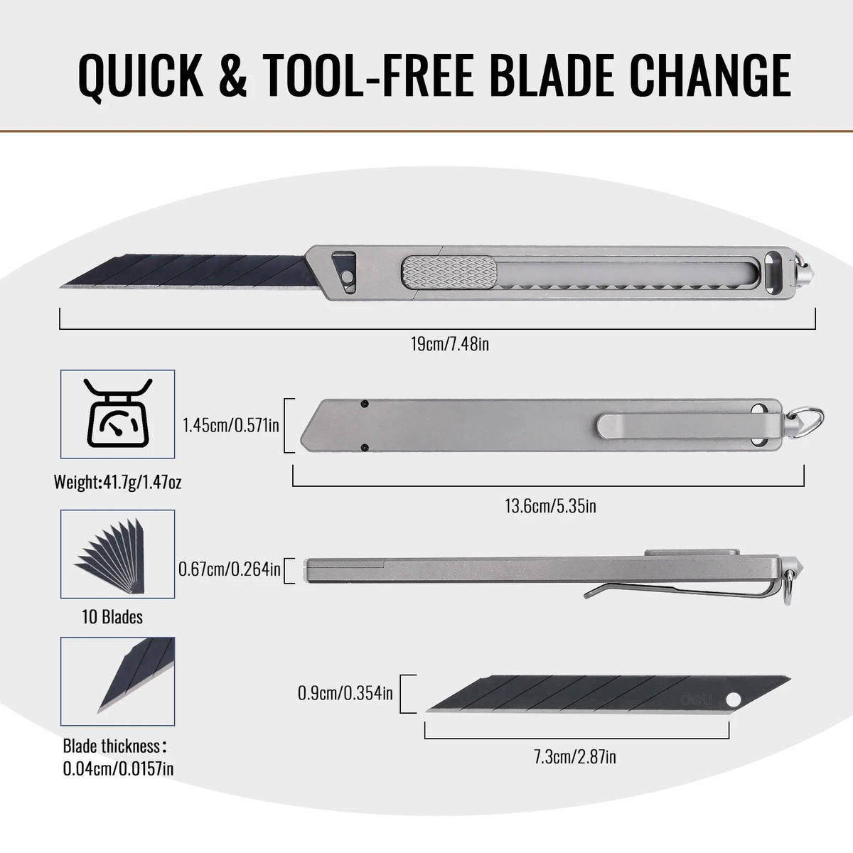 Titanium Alloy Utility Knife Saw And Outdoor Multi Tool Set