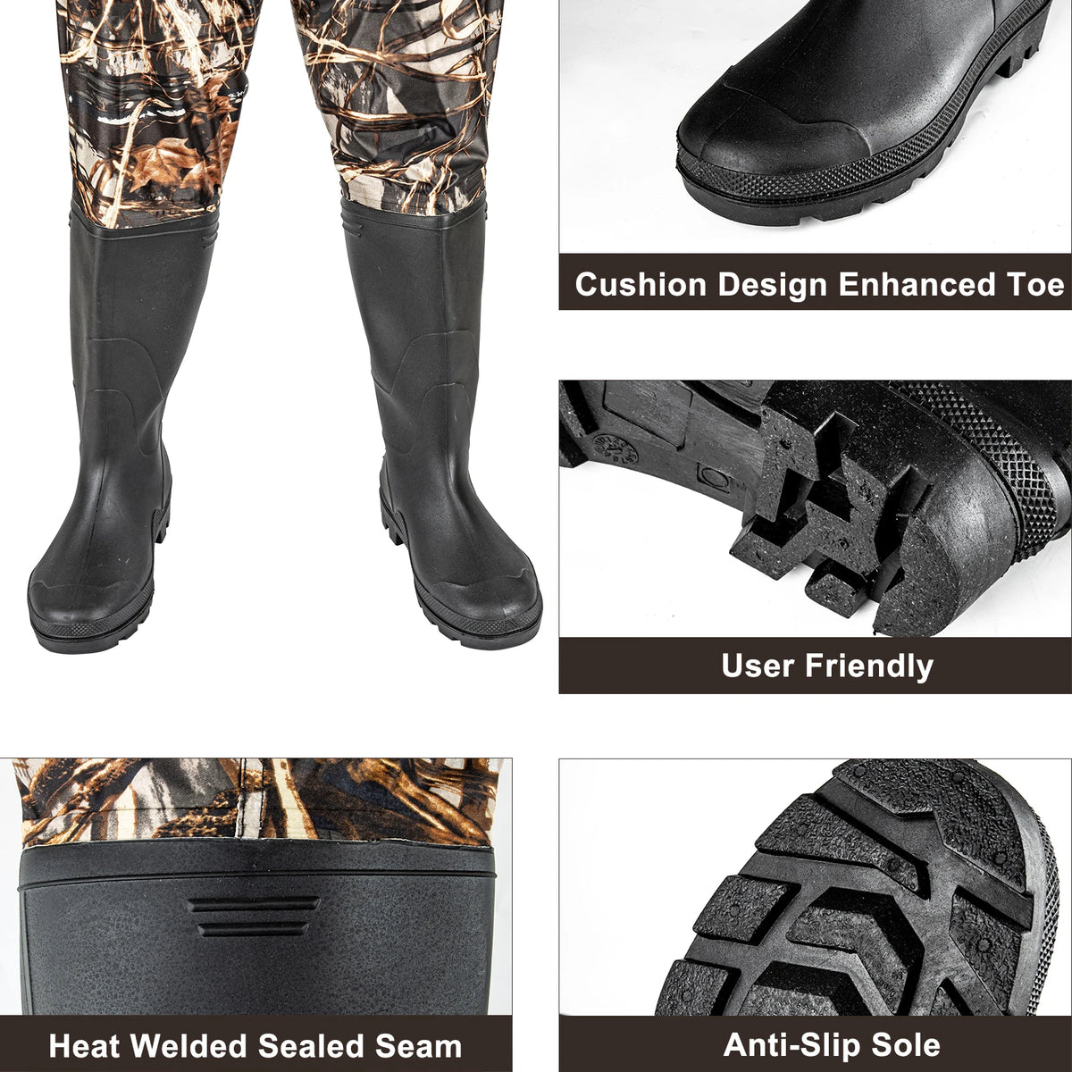 Night Cat Waterproof Chest Waders for Fishing and Hunting