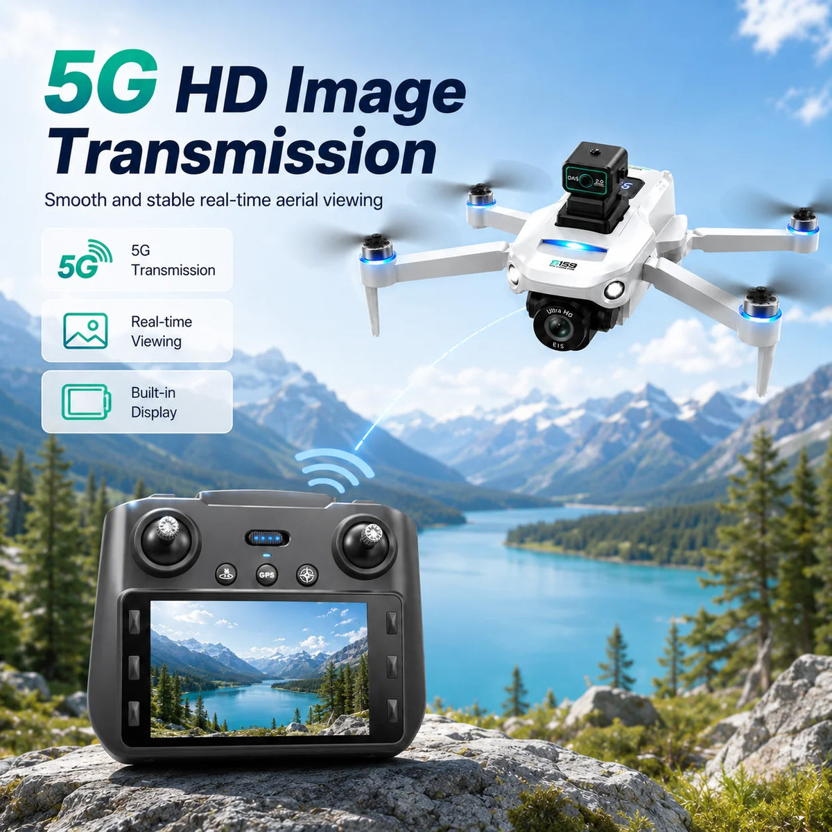 ZNLYRION S159 Brushless GPS Drone With 8K Camera