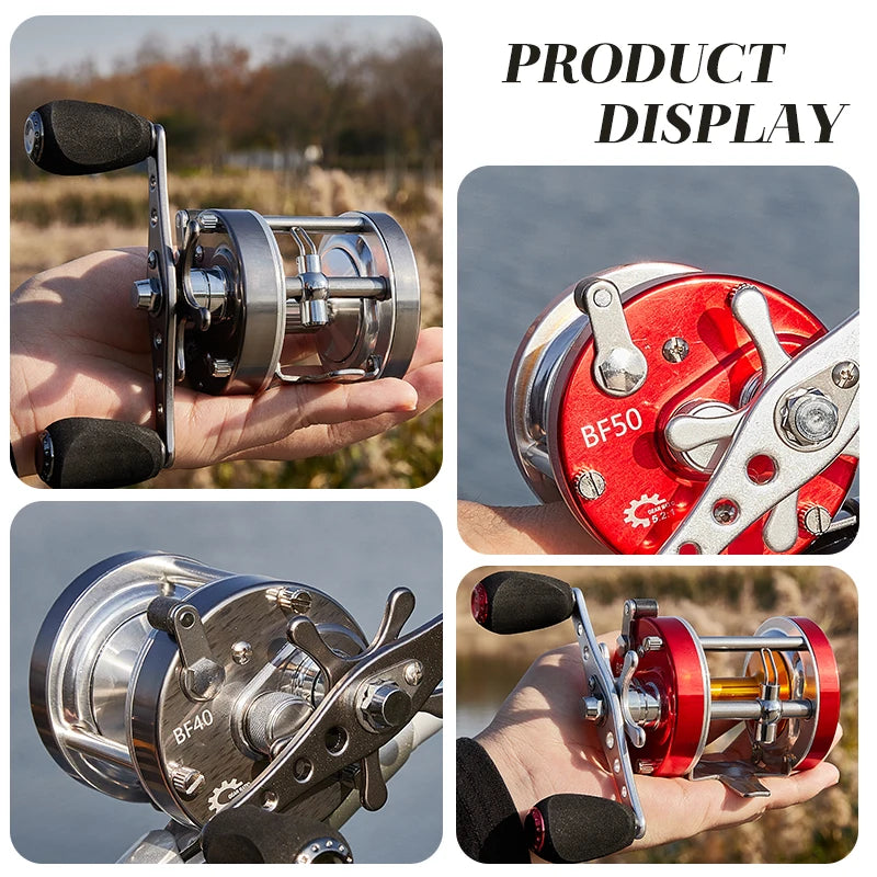 Billings Trolling Drum Fishing Reel With Aluminum Spool