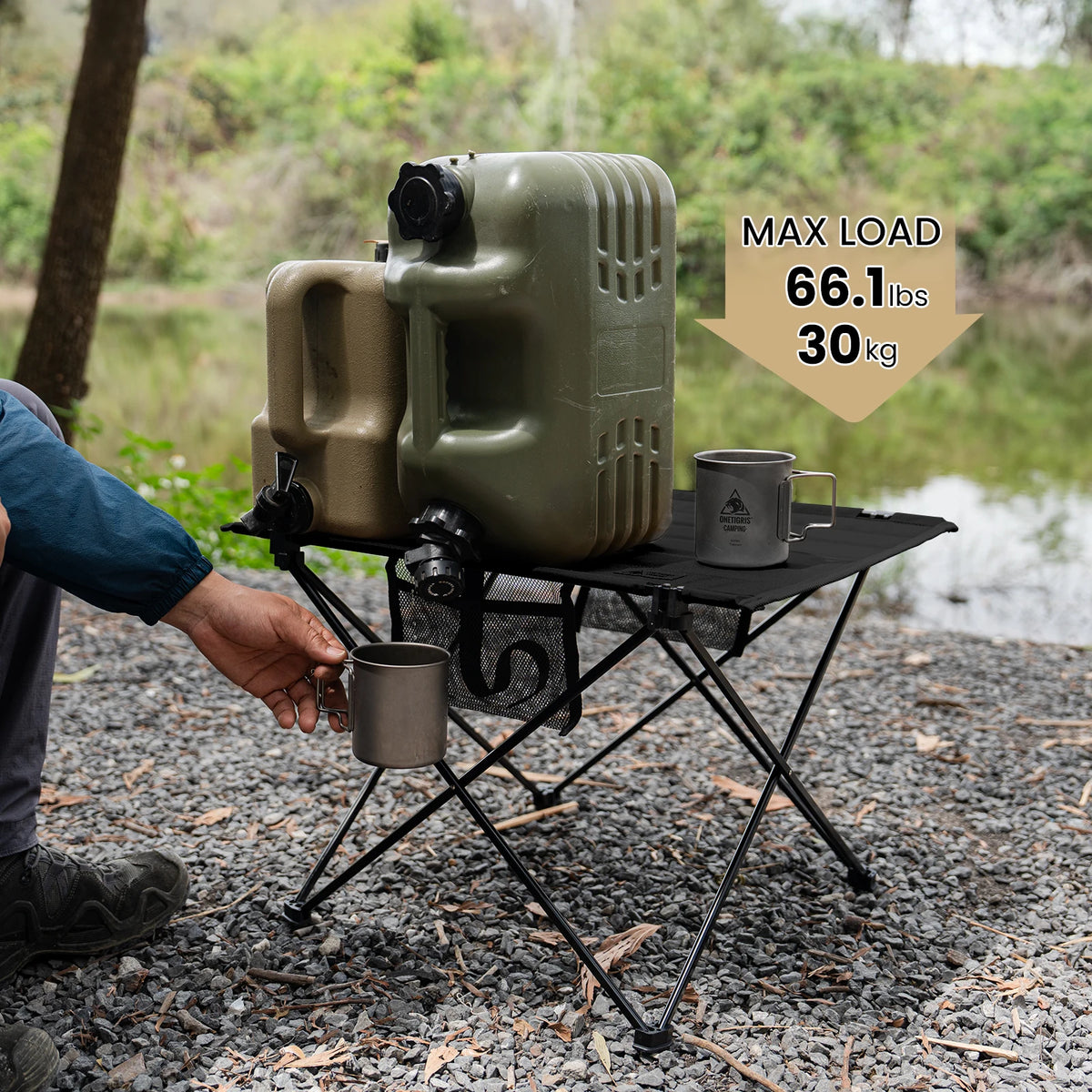 OneTigris Foldable Camping Table With Storage For Outdoor Adventures