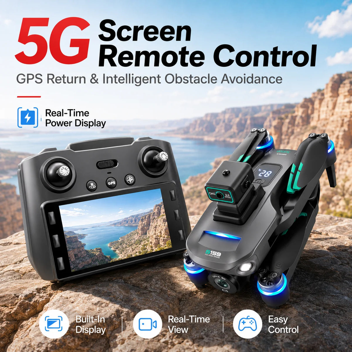 ZNLYRION S159 Brushless GPS Drone With 8K Camera