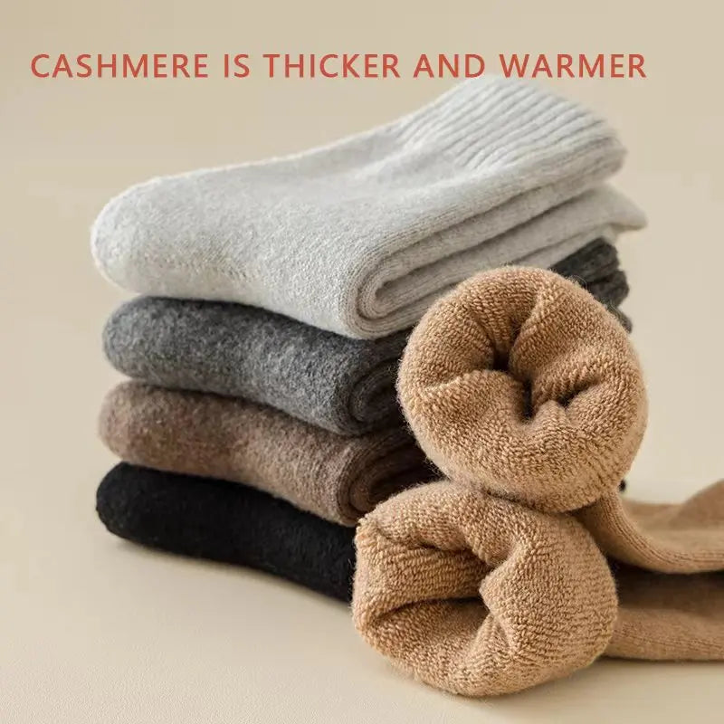 Unisex Winter Warm Wool Blend Crew Socks