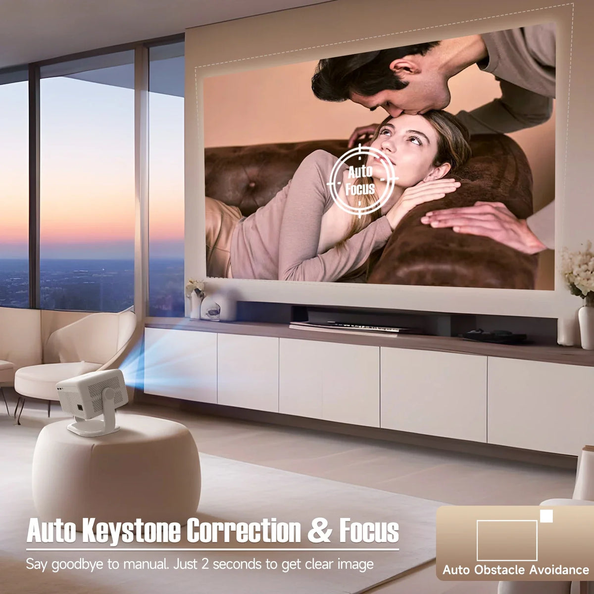 Magcubic 1080P 650 ANSI Android Projector With Auto Keystone Correction