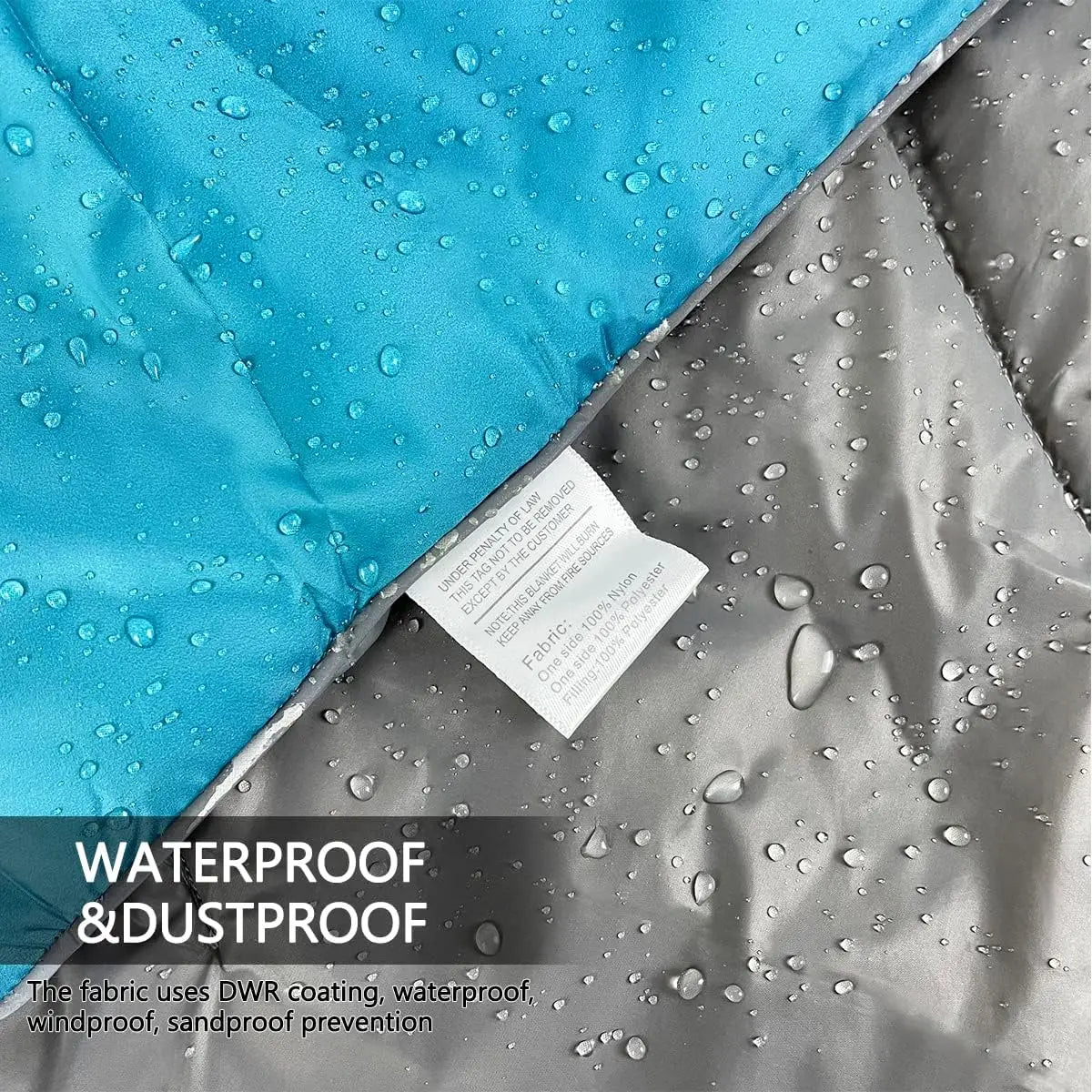 Waterproof Portable Camping Blanket With Storage Bag For Hiking