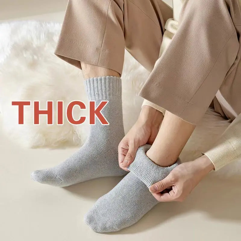 Unisex Winter Warm Wool Blend Crew Socks