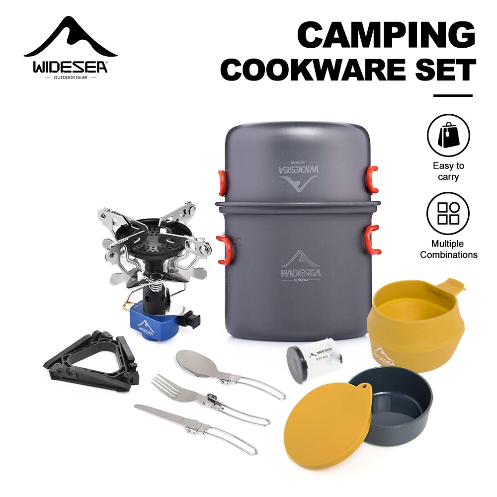 Widesea Portable Aluminum Camping Stove Set