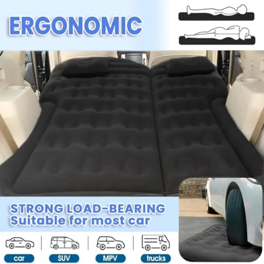 Portable Inflatable Car Air Mattress for SUV and Truck Camping