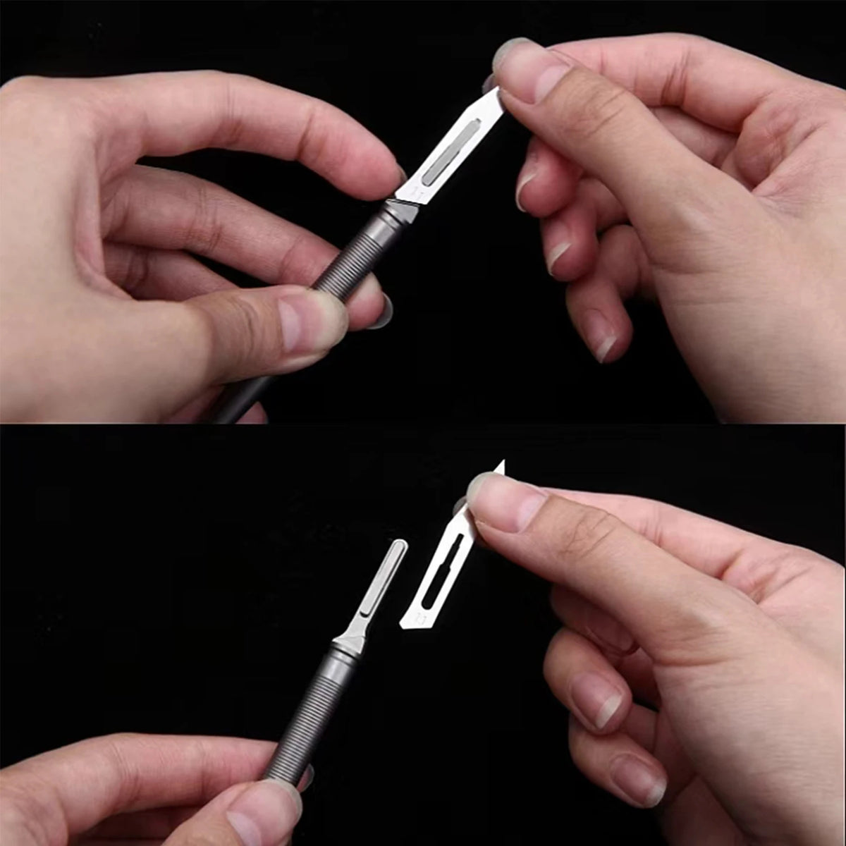 Titanium Alloy Crowbar and Utility Knife Tool Set