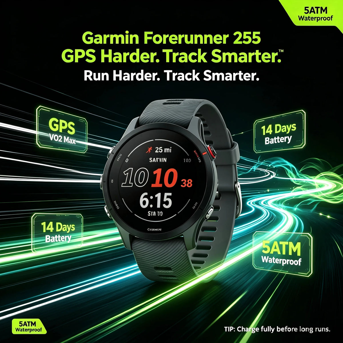 Garmin Forerunner 255 GPS Multisport Fitness Smartwatch