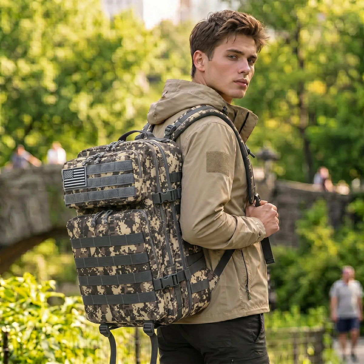 ReFire Tactical Fishing Tackle Backpack With Multi Pockets