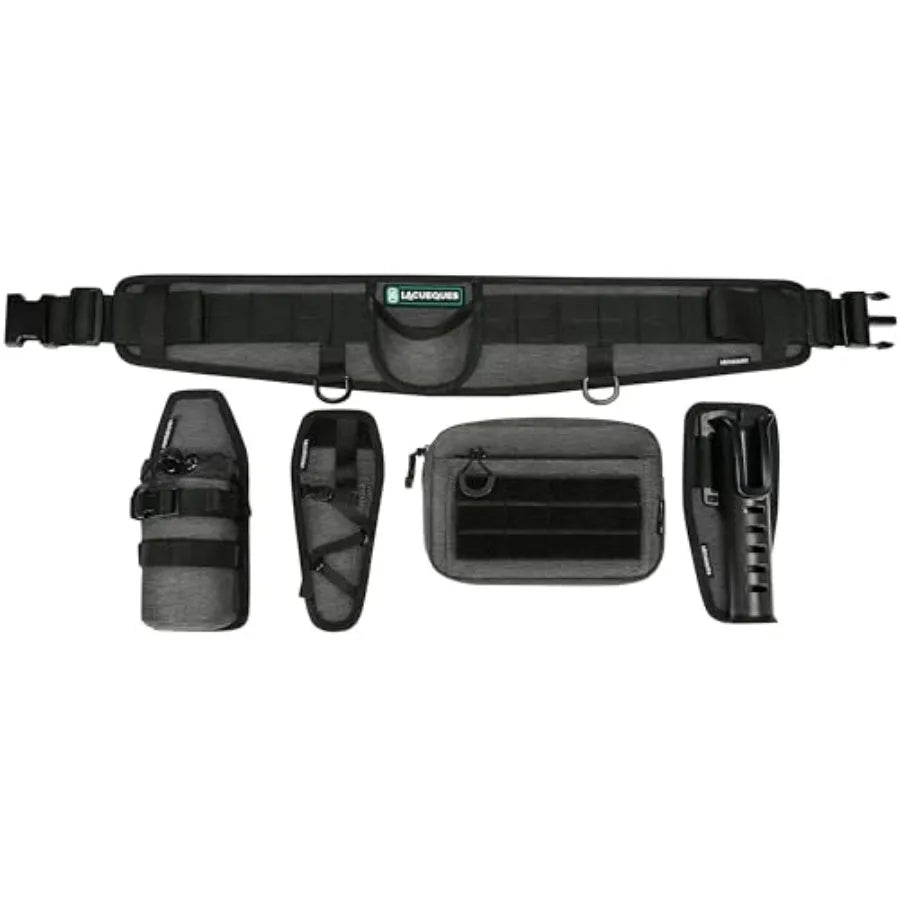 Modular Fishing Wading Belt With Rod Holder And Tackle Pouch