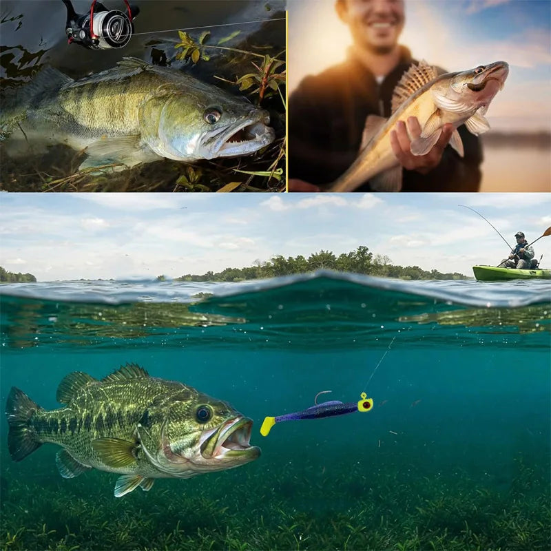 Swimbait Jig Heads Fishing Hooks for Crappie Bass and Trout