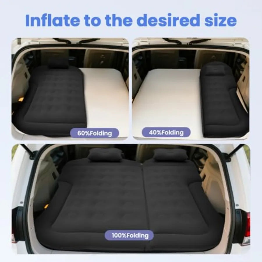 Portable Inflatable Car Air Mattress for SUV and Truck Camping