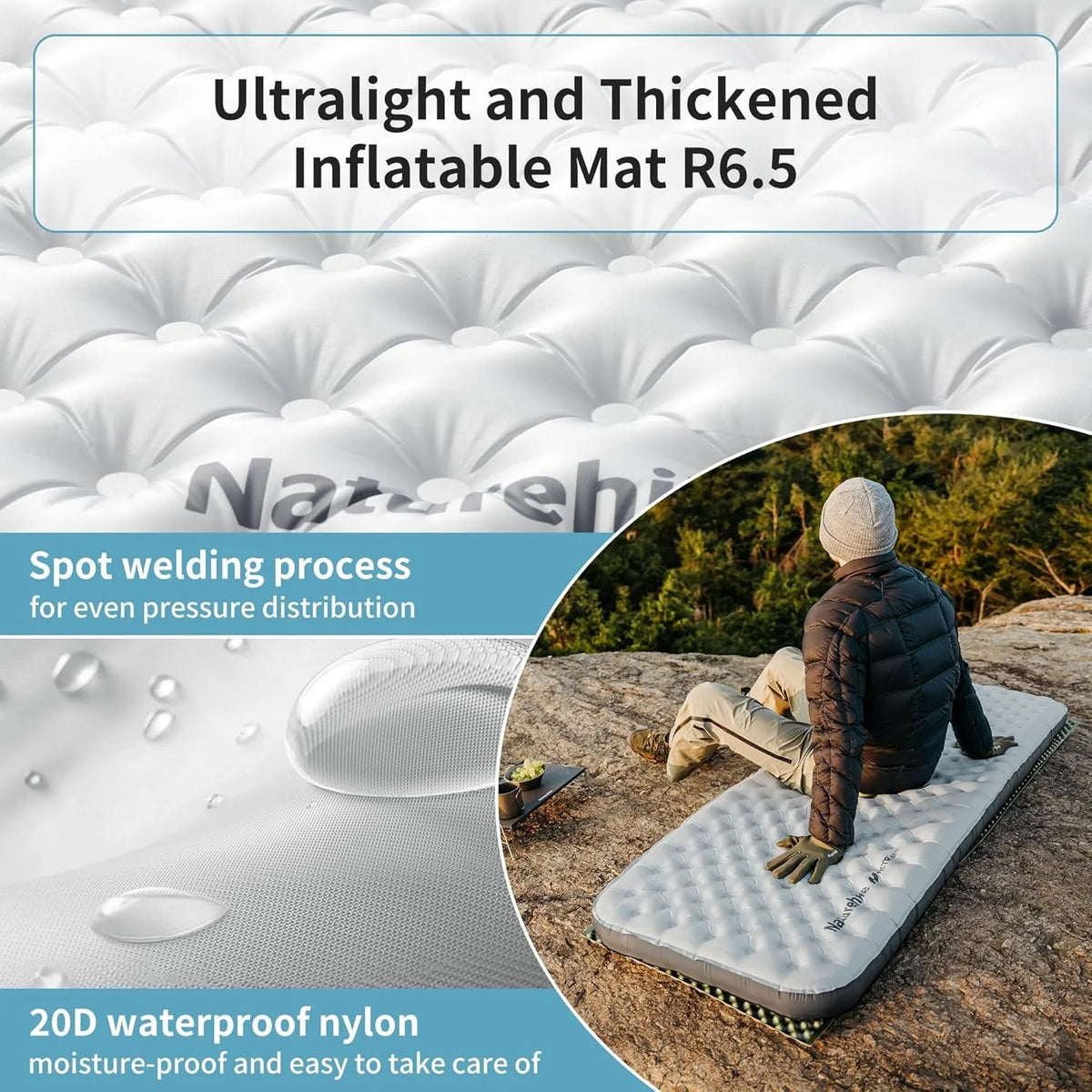 Naturehike R6.5 Ultralight Inflatable Camping Sleeping Pad