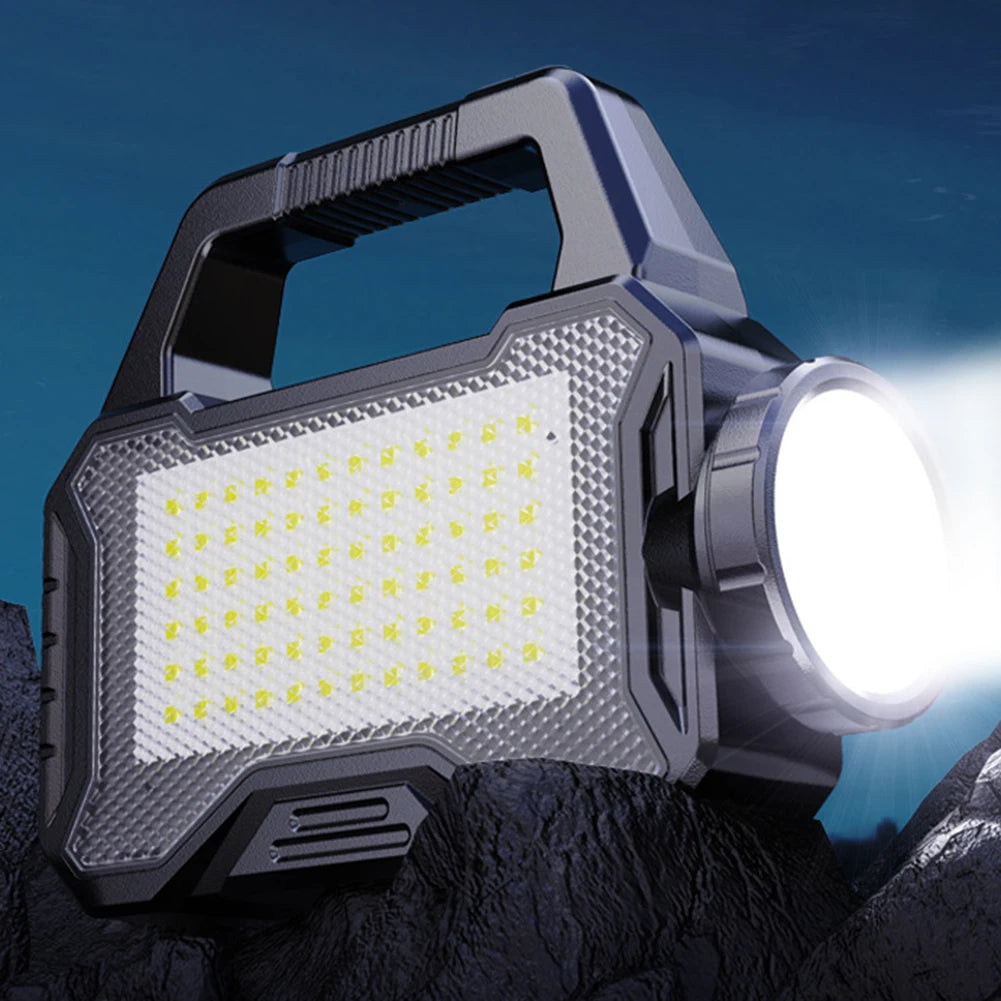 Alloet Solar Rechargeable Flashlight Waterproof Camping Lantern