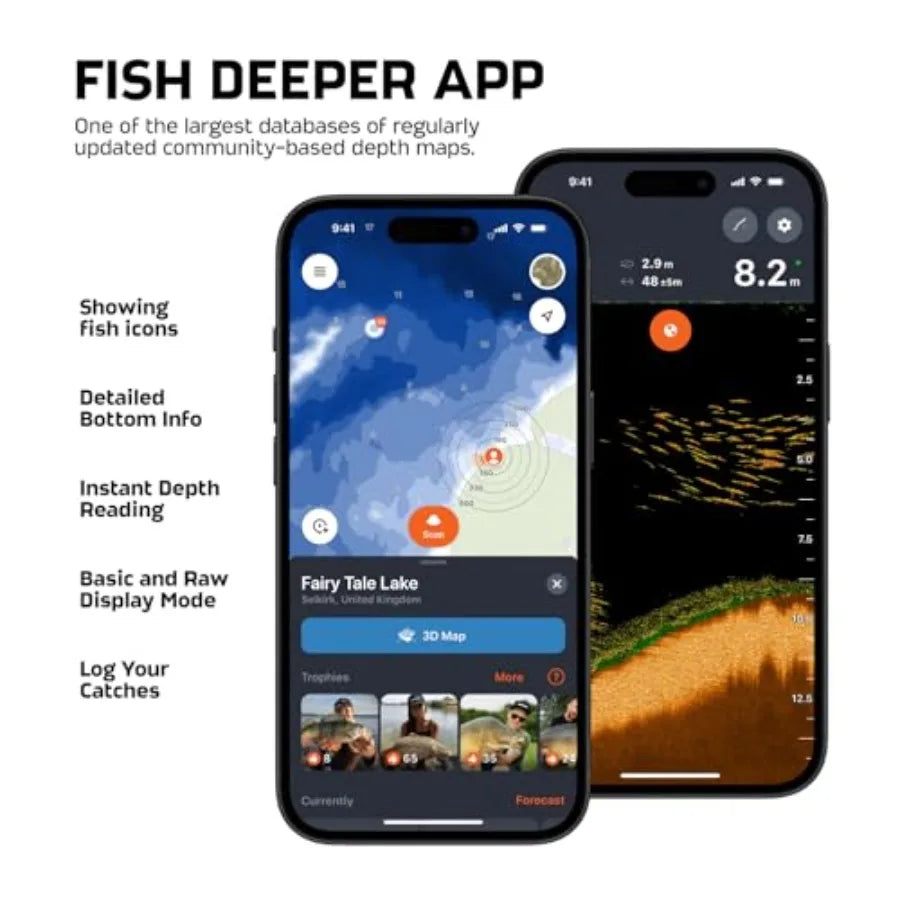 Portable Fish Finder With Sonar GPS And Castable Design