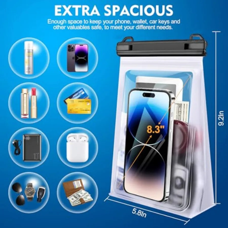 Floating Waterproof Phone Pouch with Secure Closure