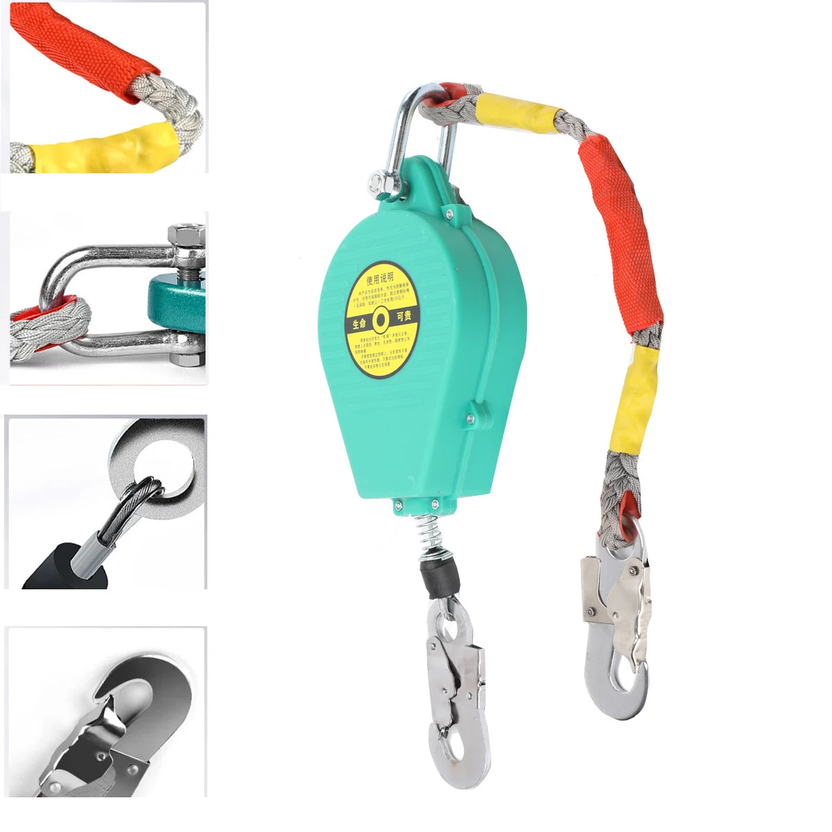 Self Retracting Lifeline Fall Arrester With Alloy Steel Hook