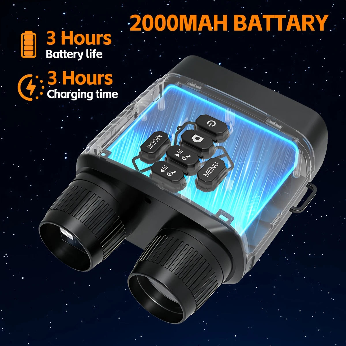 2.5K Digital Night Vision Monocular With Infrared And 6X Zoom