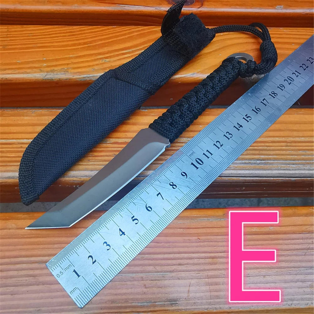 Bowie Fixed Blade Hunting Knife With Sheath