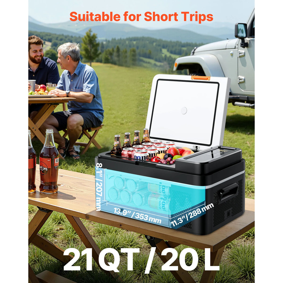 Succebuy Portable Compressor Car Refrigerator Freezer