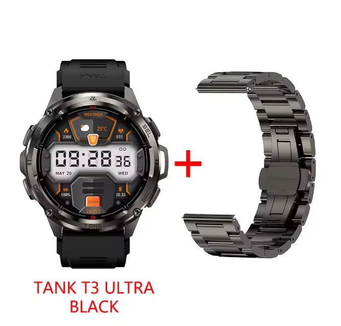 KOSPET TANK T3 Ultra GPS Rugged Smartwatch With Fitness Tracking