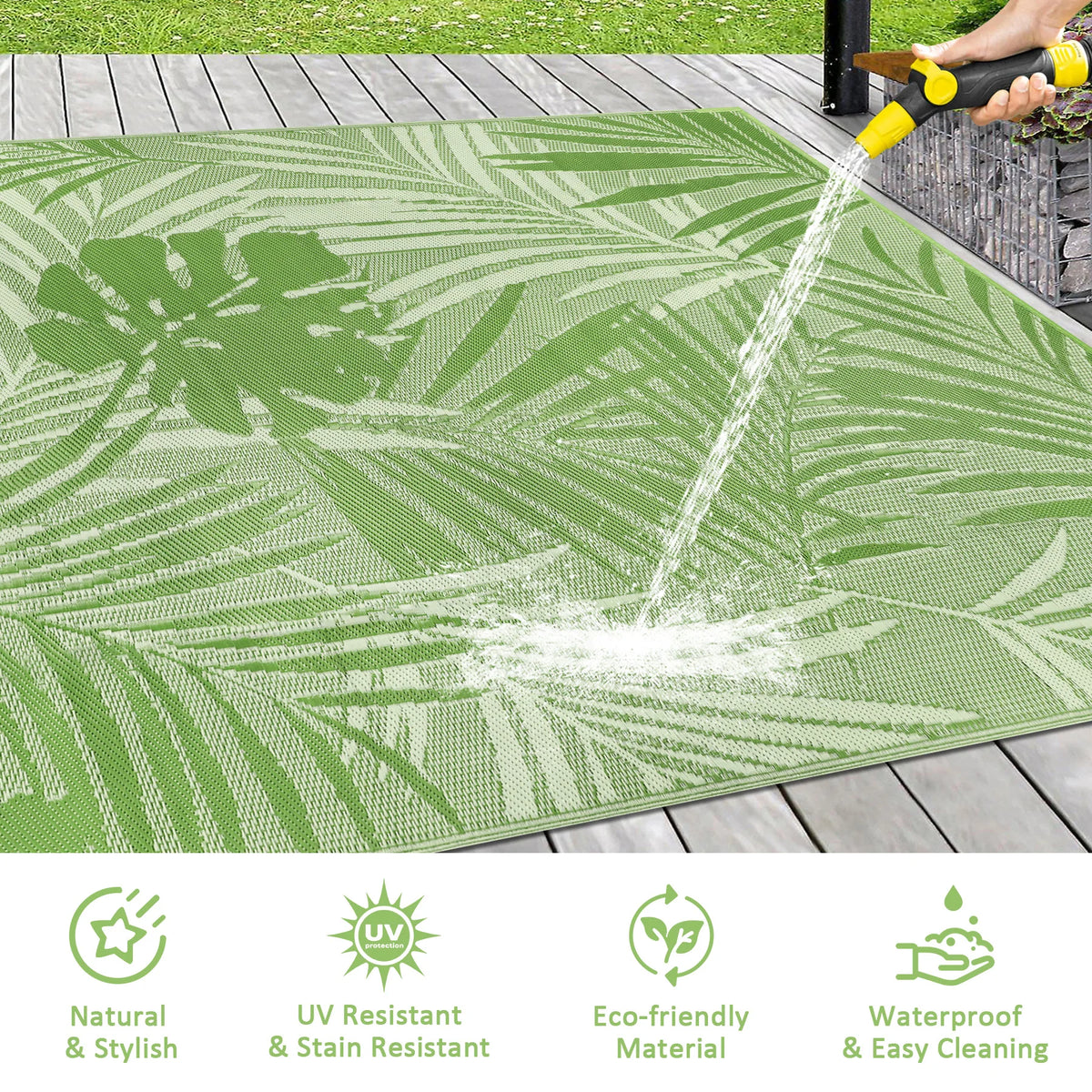 Waterproof Recycled Plastic Outdoor Rug For Patio And Camping