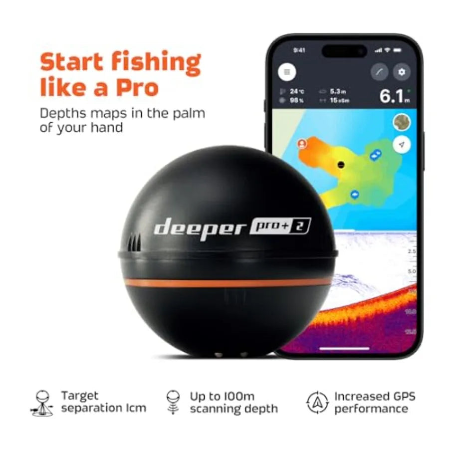 Portable Fish Finder With Sonar GPS And Castable Design