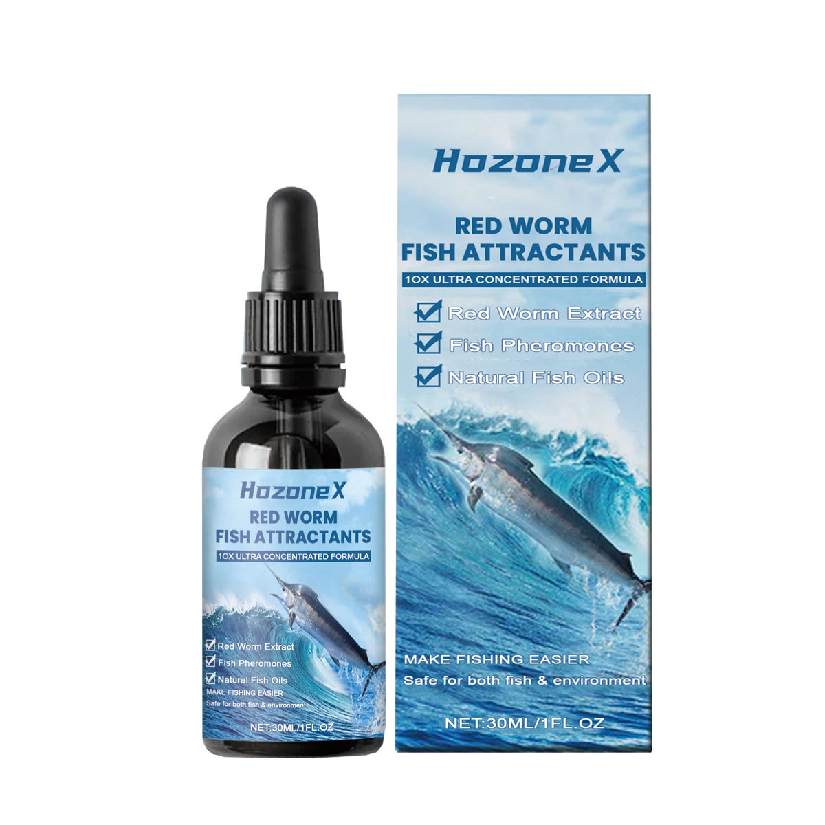 Red Worm Fishing Bait Attractant Liquid for Freshwater and Saltwater