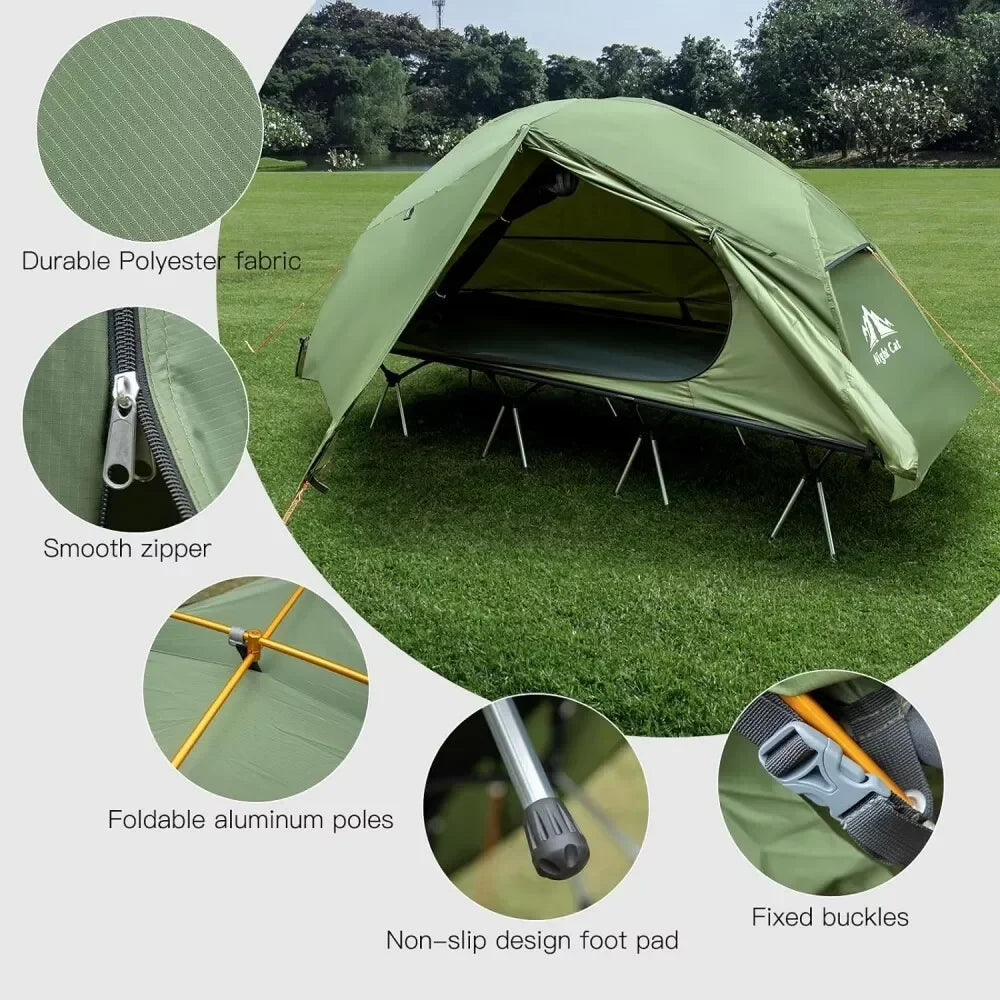 Night Cat Waterproof Camping Cot Tent For One Person