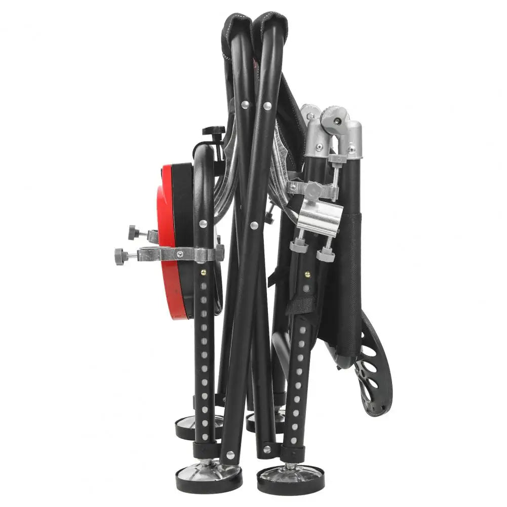 Folding Fishing Chair With Adjustable Backrest And Rod Holder
