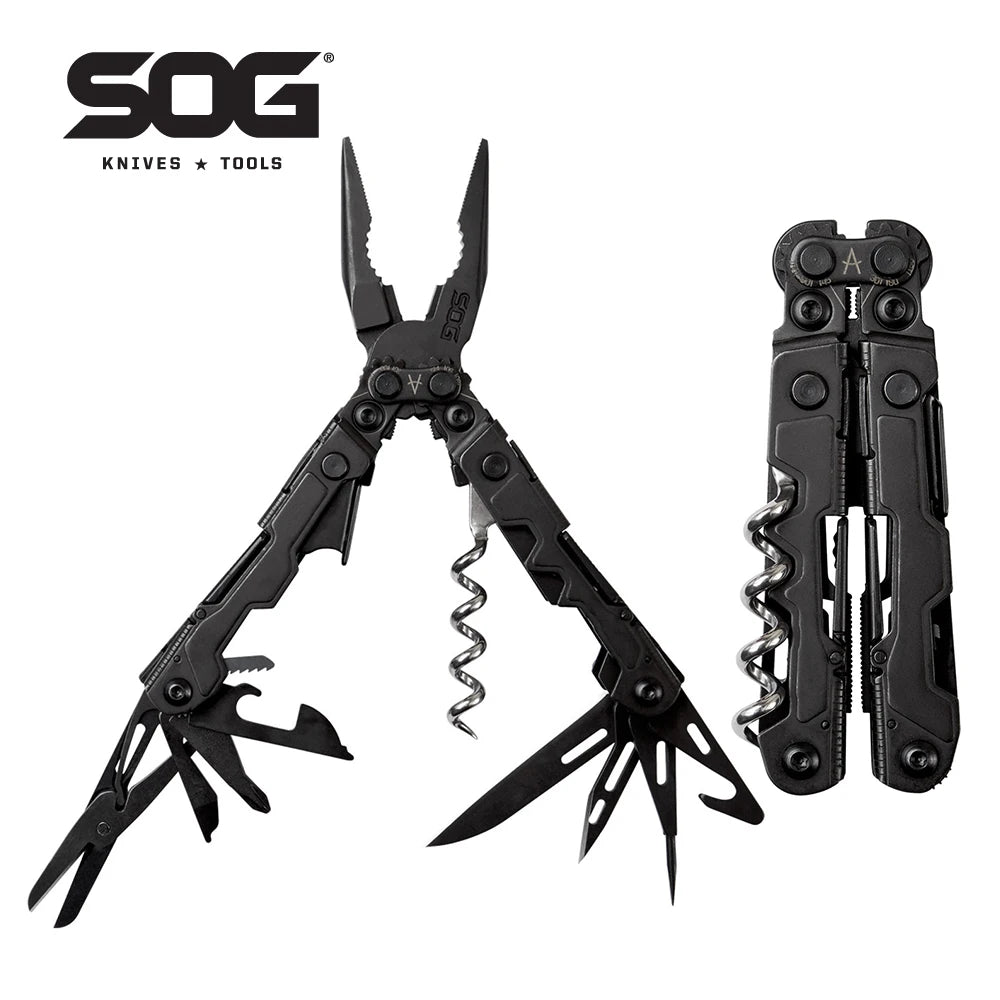 SOG PowerLitre Compact Multitool With Pliers And Corkscrew