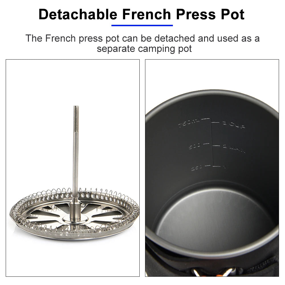 Widesea Camping Stove Cooking System With Heat Exchanger