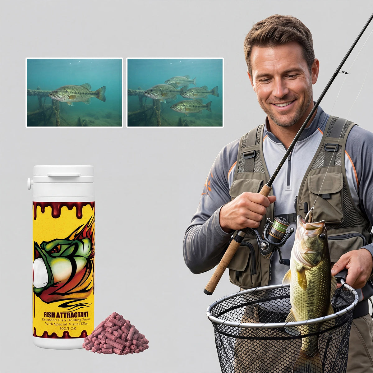 Freshwater Fishing Bait Attractant With Strong Fish Luring Scent