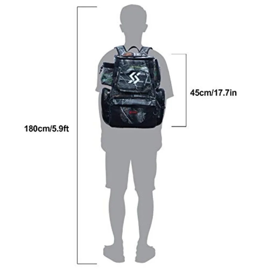 Waterproof Fishing Tackle Backpack With Storage Trays
