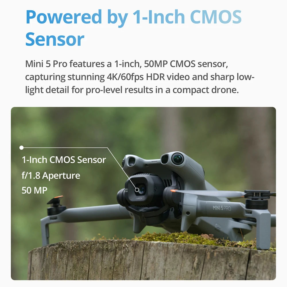 DJI Mini 5 Pro Camera Drone With 4K Video Tracking