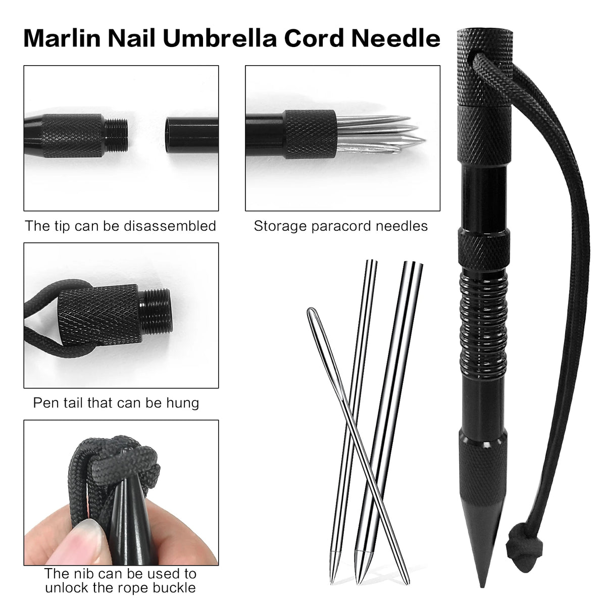 Paracord Bracelet Making Kit With Adjustable Jig And Marlin Spike