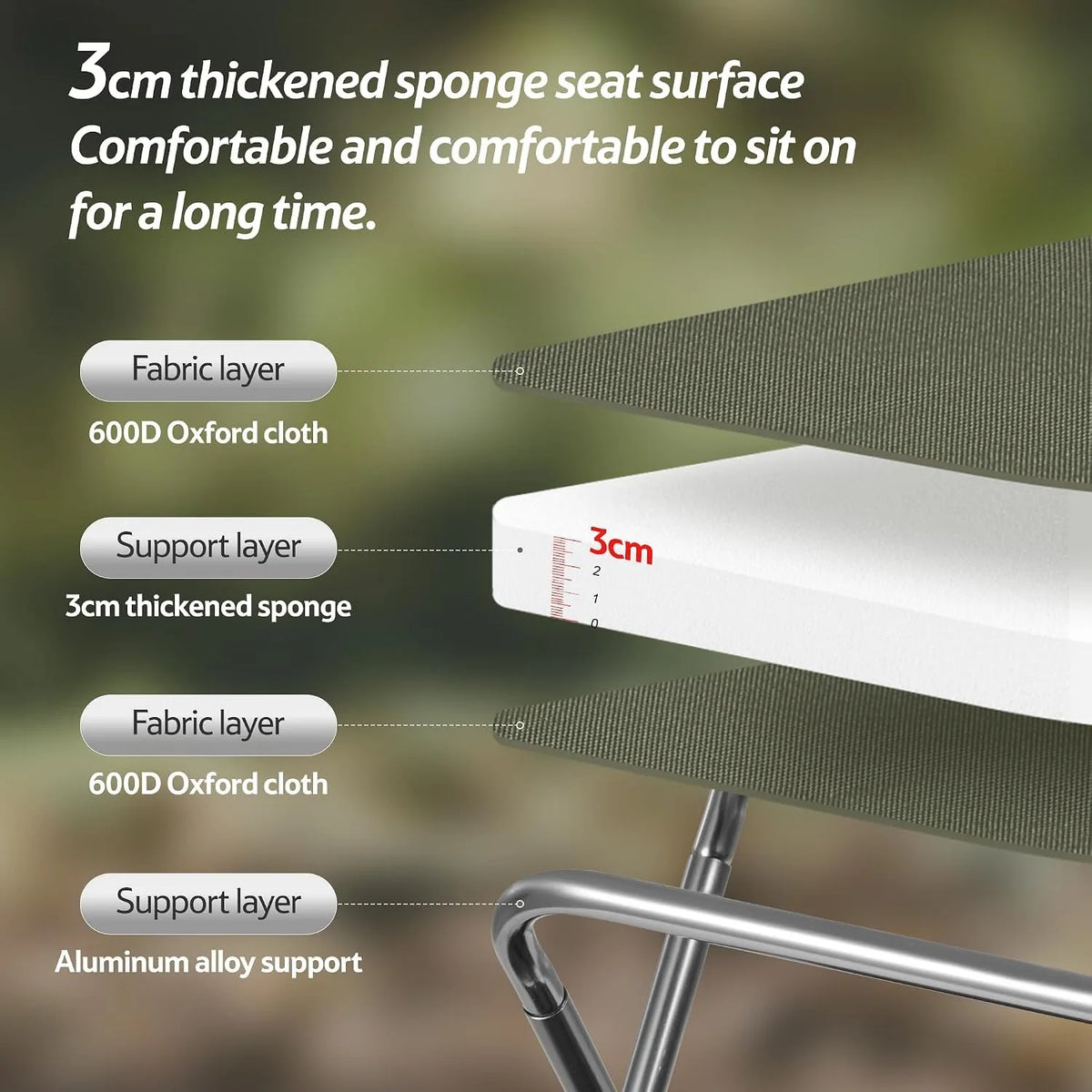 Naturehike Foldable Portable Aluminum Seat Stool