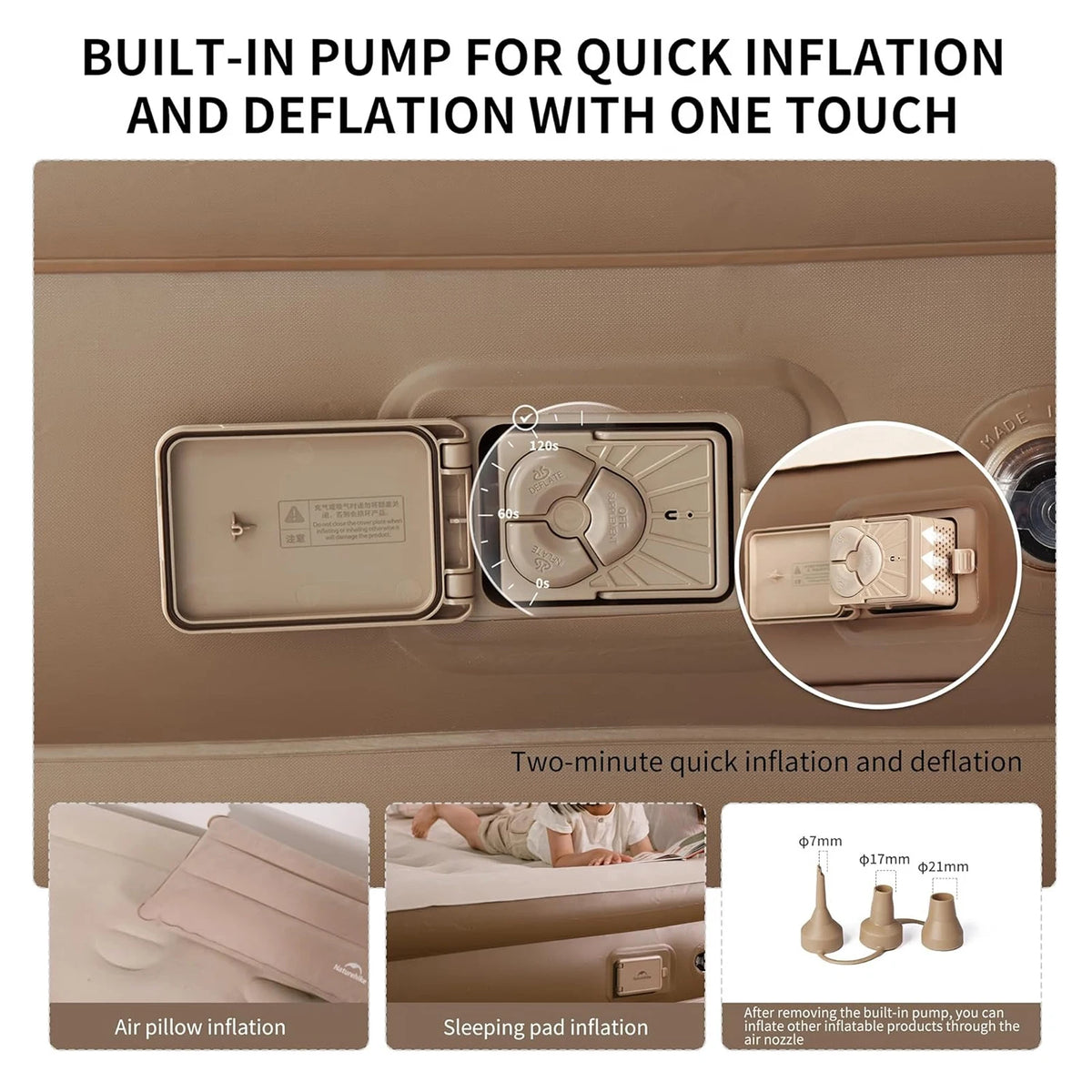 Naturehike Inflatable Air Mattress With Built In Pump