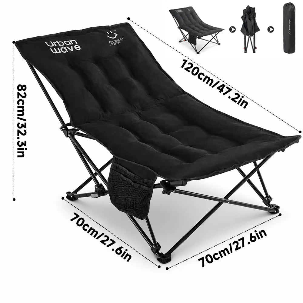 Urbanwave Portable Folding Camping Bed With Mattress