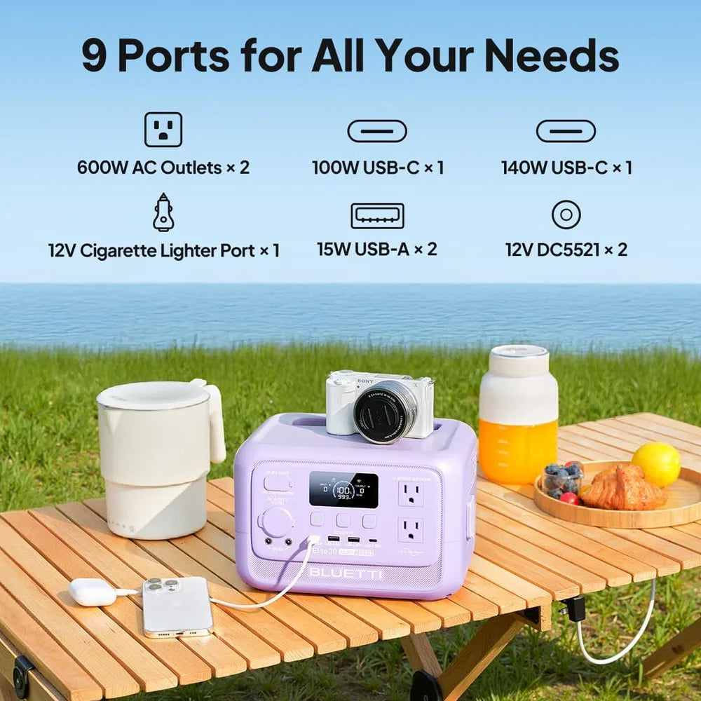 BLUETTI Elite 30 V2 Portable Power Station for Outdoor Backup